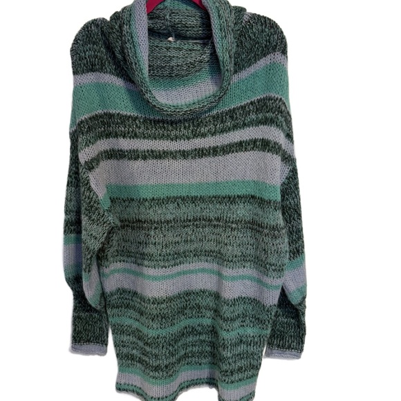 Free People Striped Cowl Neck Sweater - Picture 3 of 6